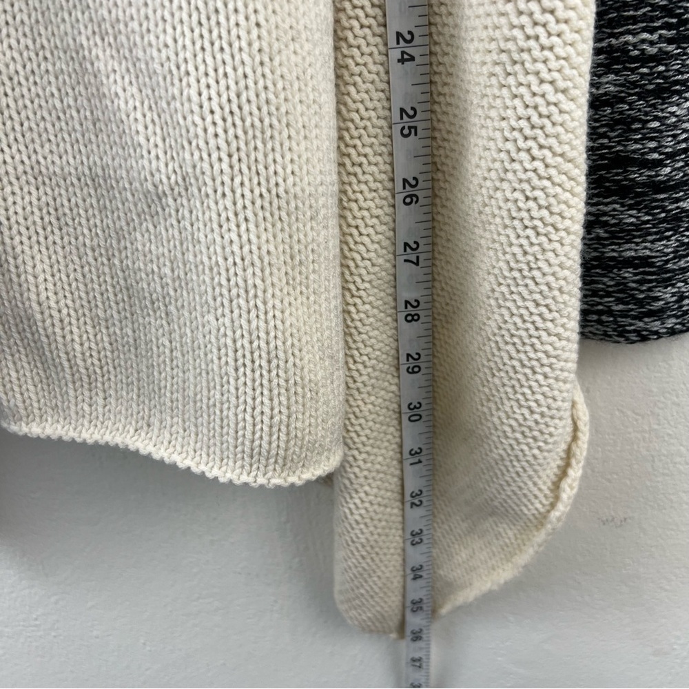 BcbgMaxAzria Wool Cashmere Modern Oversized Knit Chunky Sweater Cardigan Women S - Picture 15 of 16